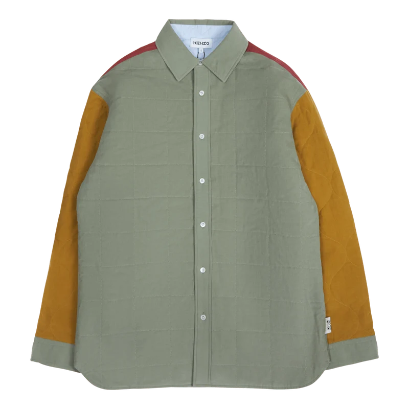 Reversible Quilted Shirt Lime Tea