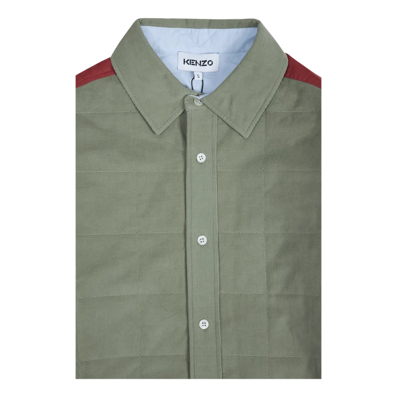 Reversible Quilted Shirt Lime Tea