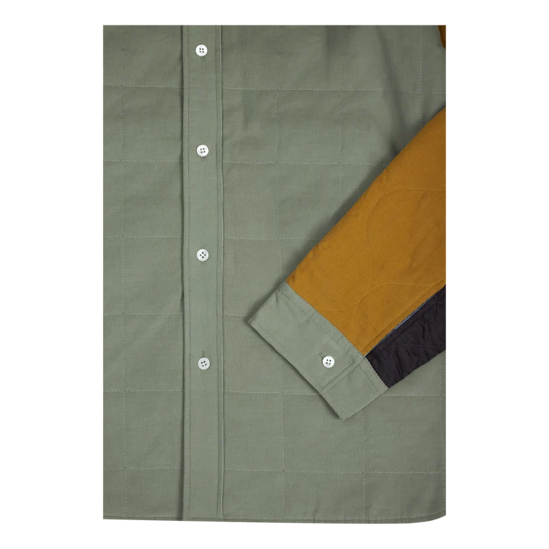 Reversible Quilted Shirt Lime Tea