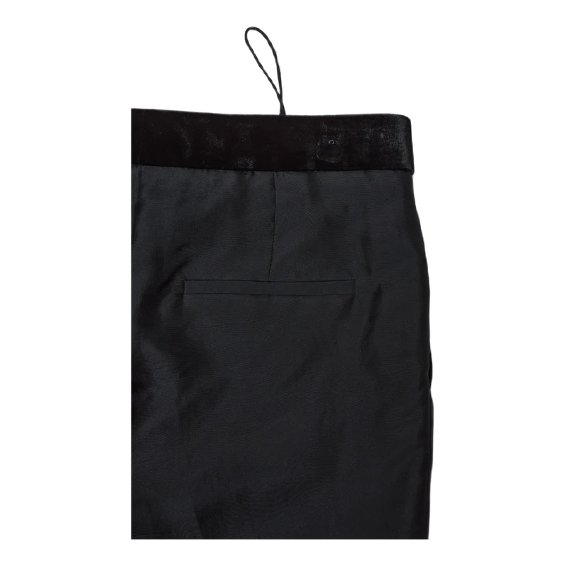 Straight Leg Organza Pant Blac Black