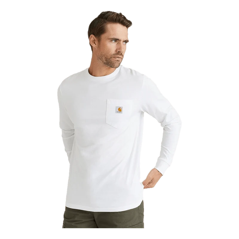 L/s Pocket T-shirt Cotton Sing