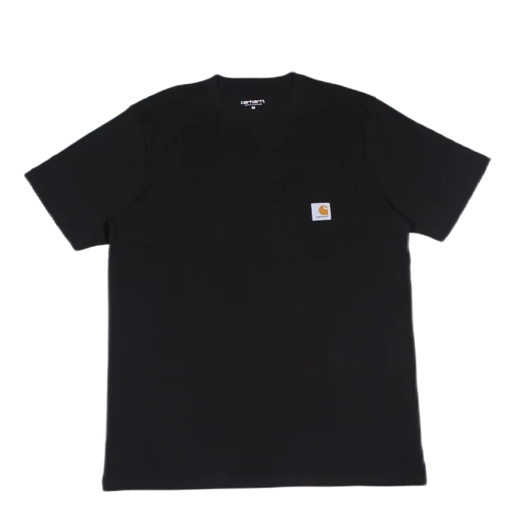 S/s Pocket T-shirt Cotton Sing Black