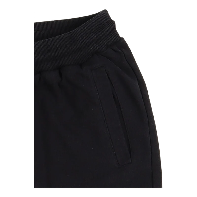 Cropped Sweat Pants Faded Black