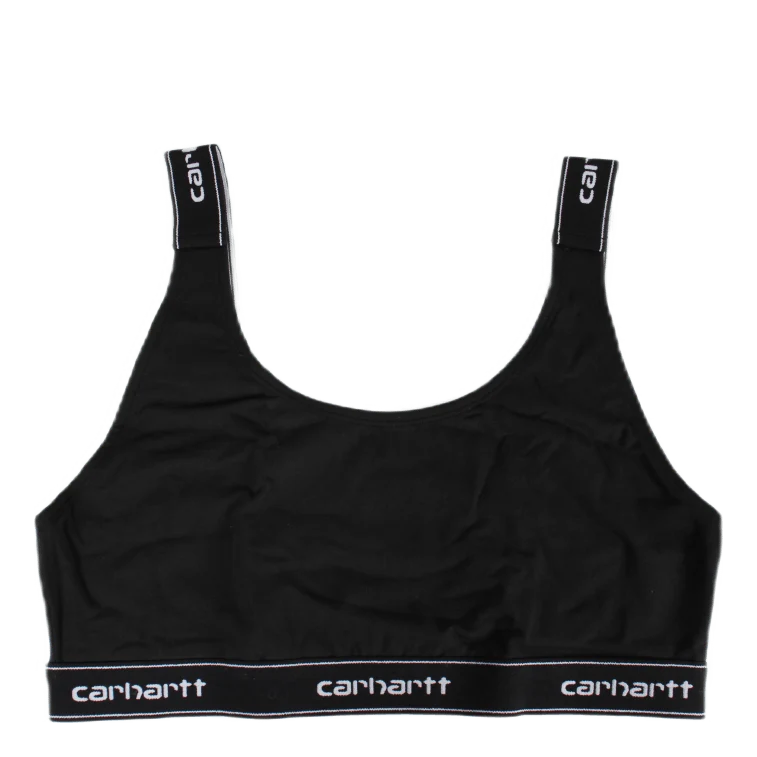 W' Script Top 93/7% Cotton/ela Black / White