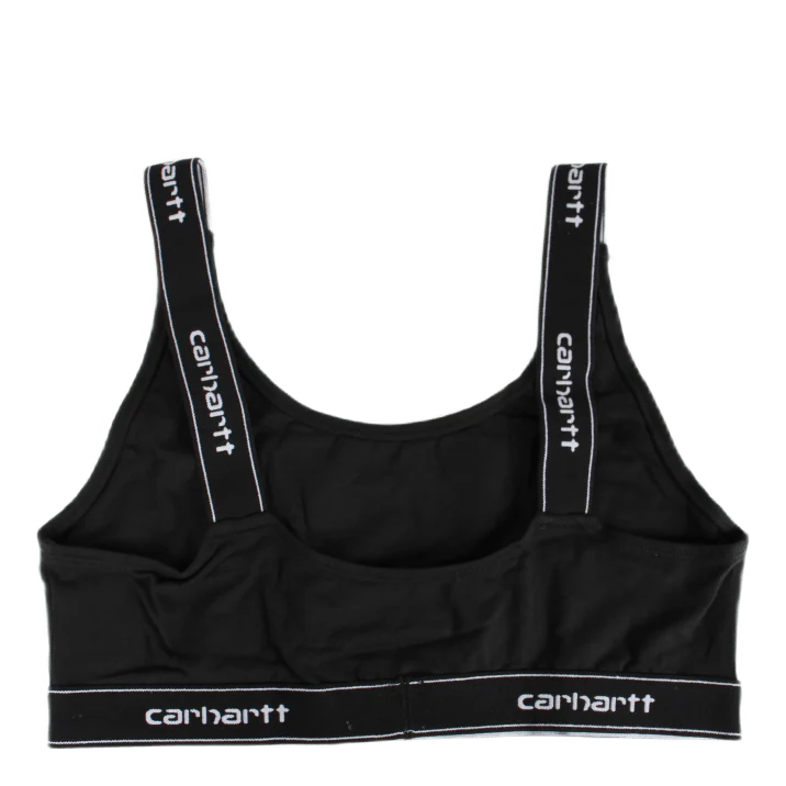 W' Script Top 93/7% Cotton/ela Black / White