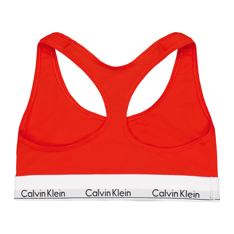 Modern Cotton Unlined Bralette Orange
