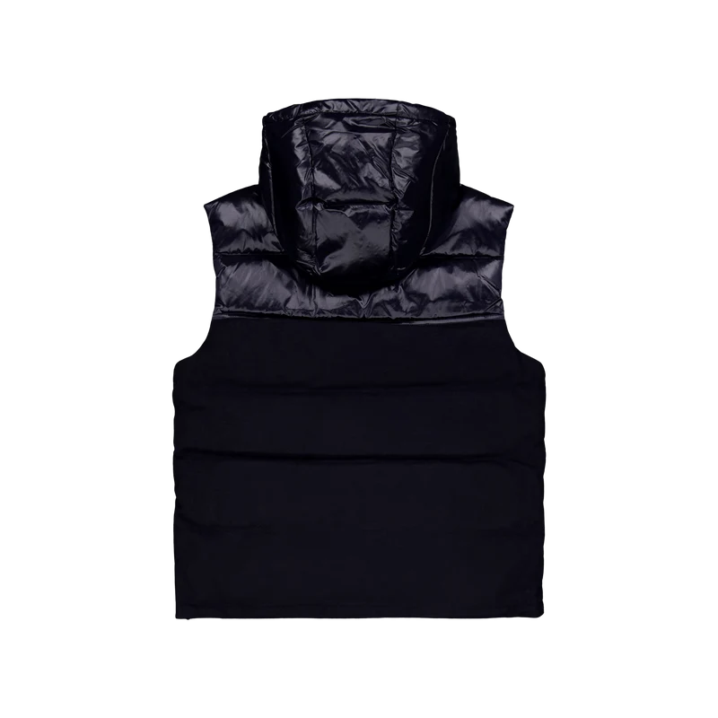 Water-Resistant Hybrid Down Vest Collection Nvy Glsy/Navy Wl