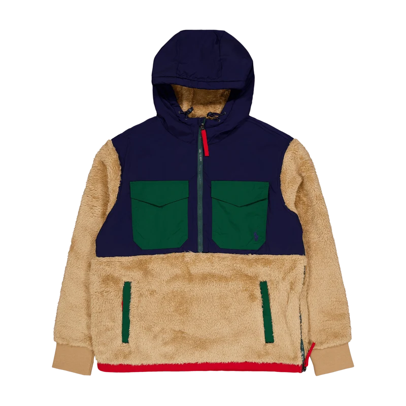 Hybrid Hoodie Camel Multi