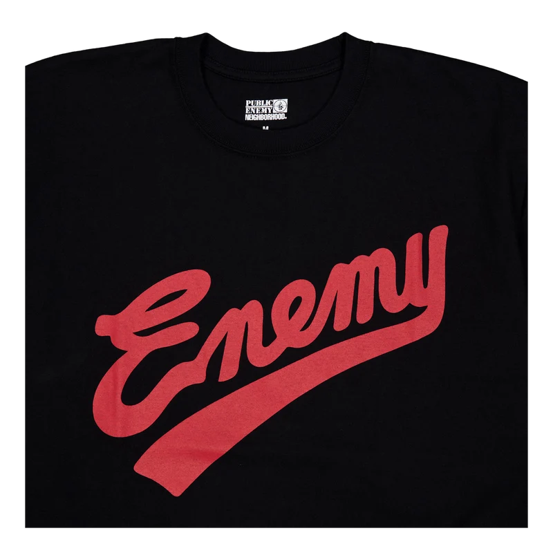 Nh X Public Enemy . Tee Ss-1 Black