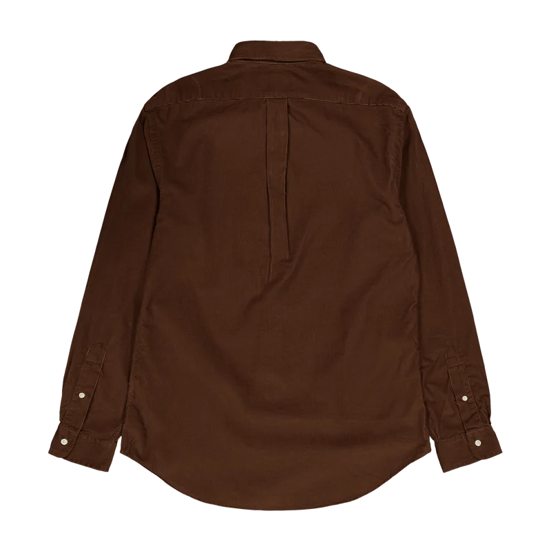 Custom Fit Corduroy Shirt Chocolate Mousse