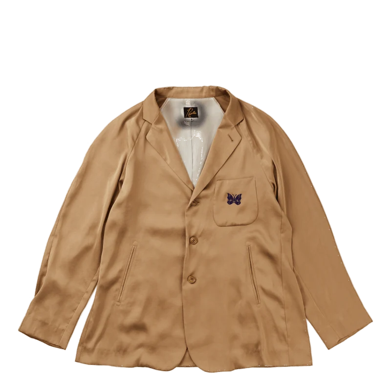 Raglan Jacket - Poly Sateen Khaki