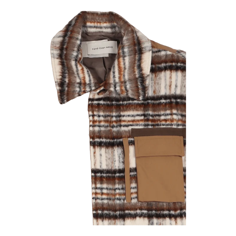 Plaid/nylon Phoenix Panelled C Kahki/kahki Check