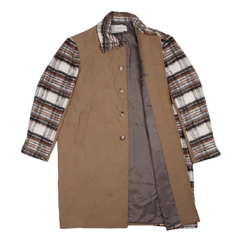 Plaid/nylon Phoenix Panelled C Kahki/kahki Check