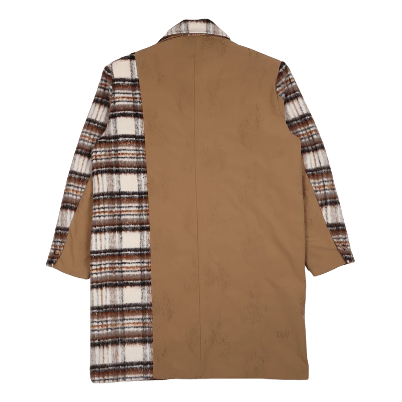 Plaid/nylon Phoenix Panelled C Kahki/kahki Check