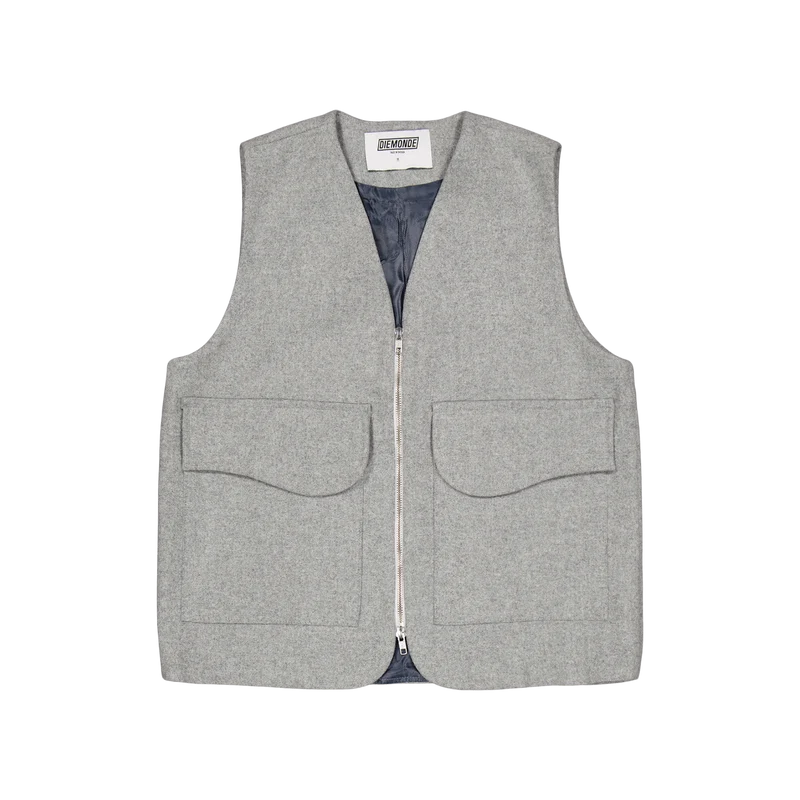 Jakt - Wool Blend Vest Grey