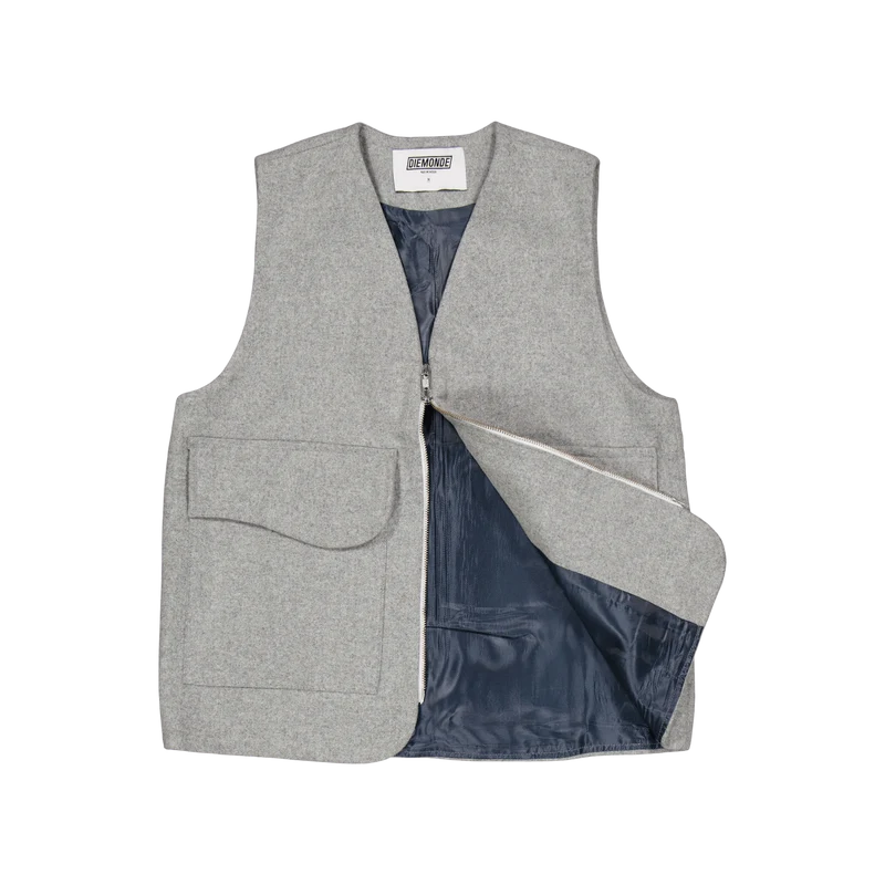 Jakt - Wool Blend Vest Grey