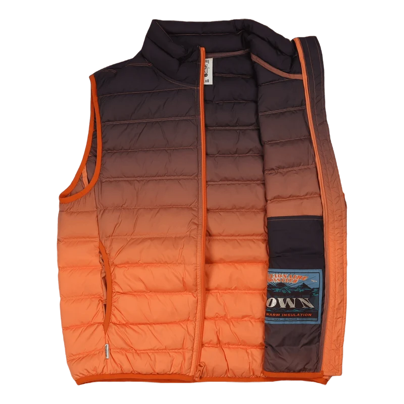 Gradient Lightweight Down Vest Orange