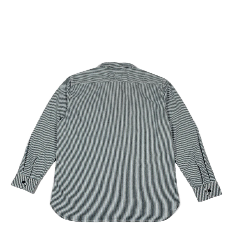 Classic Worker Hickory Stripe Dark Indigo - Flat Finish