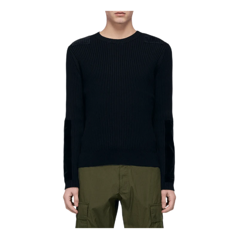 Patch Crewneck Black