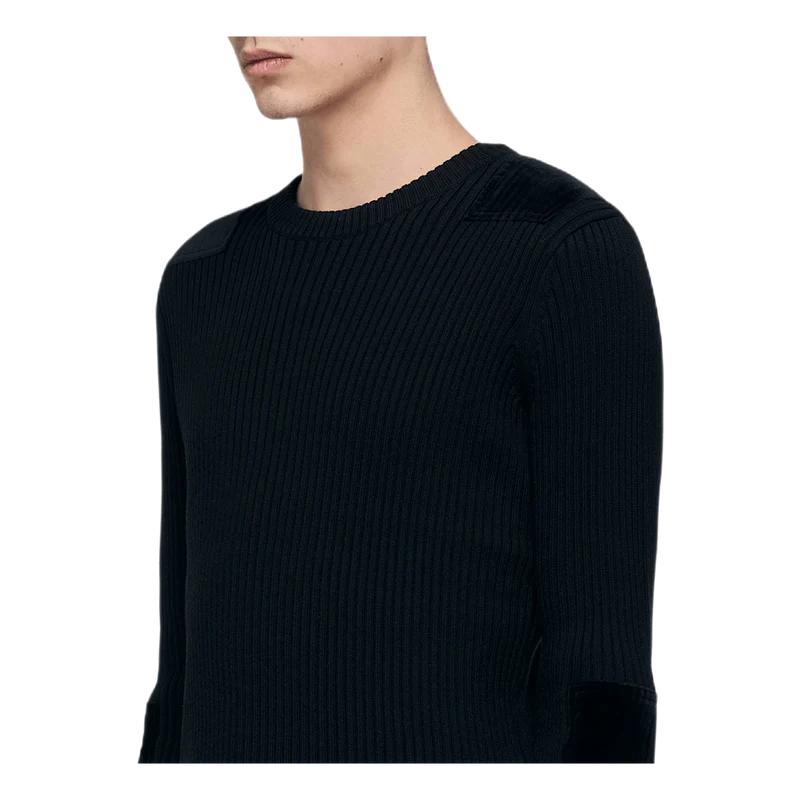 Patch Crewneck Black