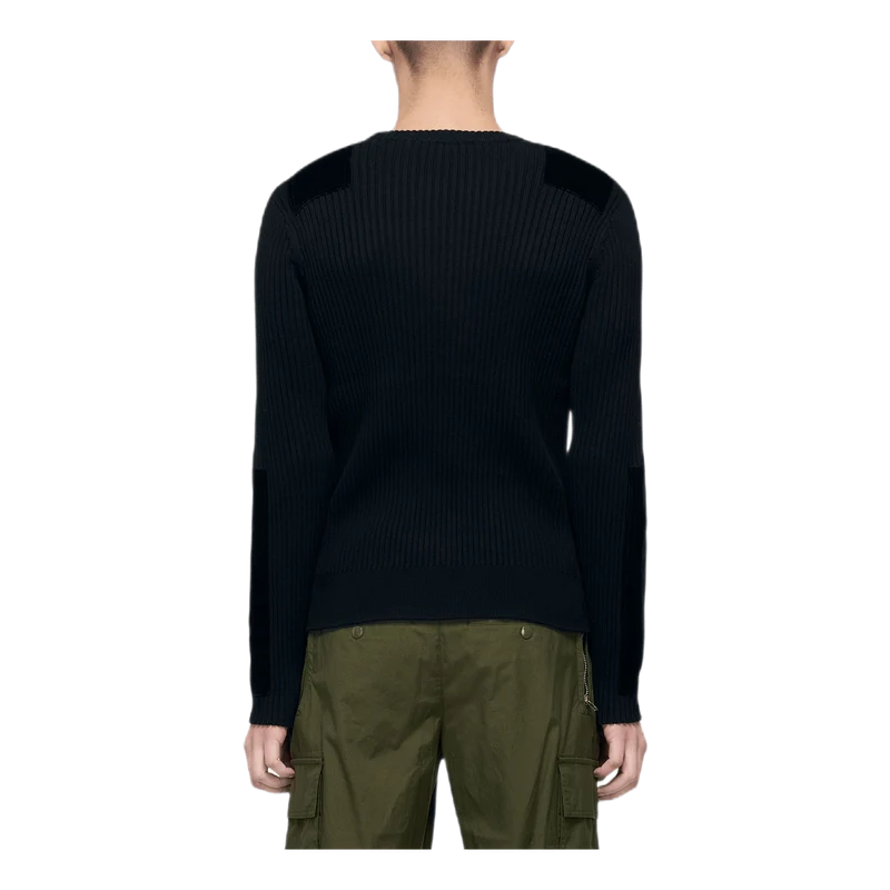 Patch Crewneck Black