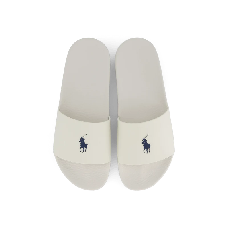 Signature Pony Slide Deckwash White / Navy PP