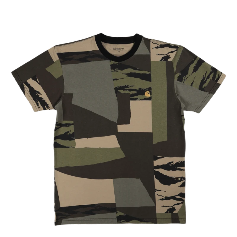 S/s Chase T-shirt Camo Mend / Gold