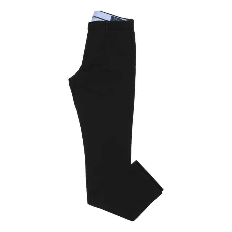 Stretch Slim Fit Chino Pant Polo Black