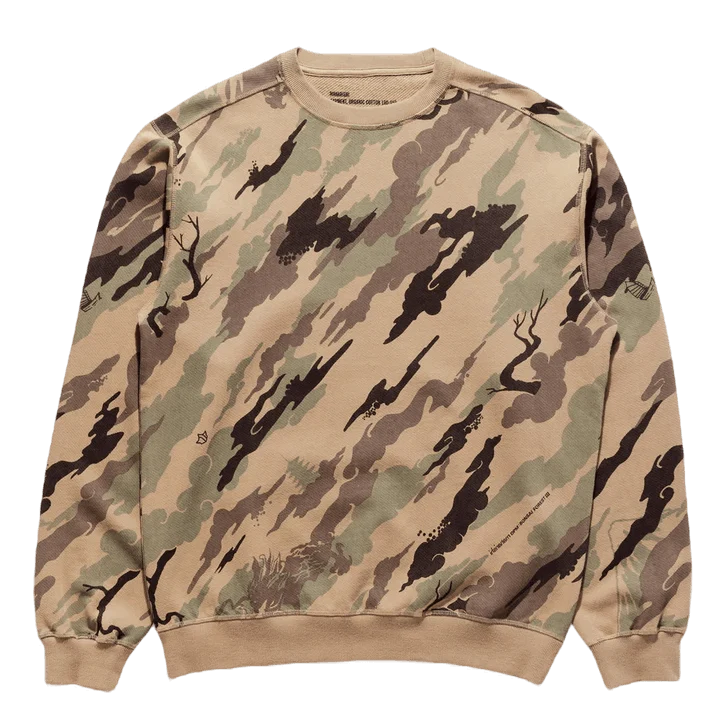 Organic Camo Crew Sweat Organi Woodland