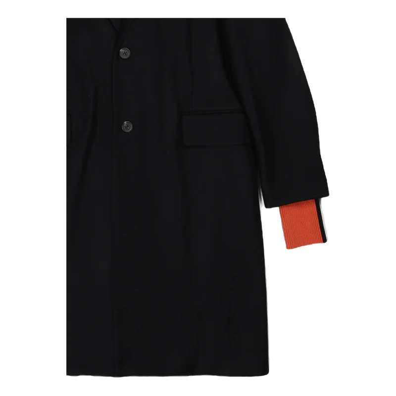 Wool Overcoat.dense Black