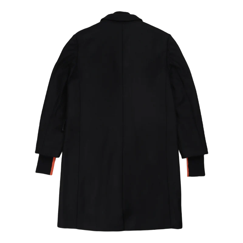 Wool Overcoat.dense Black