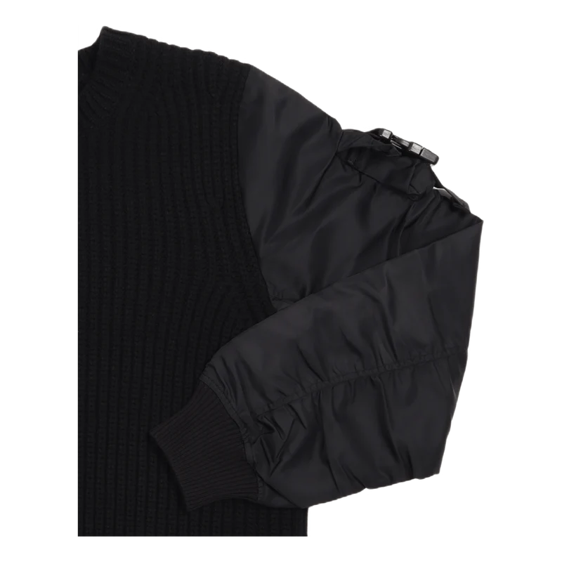 Nylon Slv Crew.aviat Black