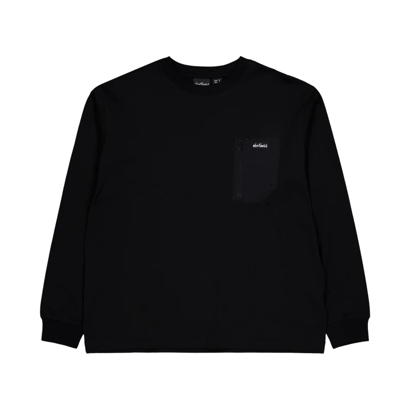 Long Tee Pocket Black
