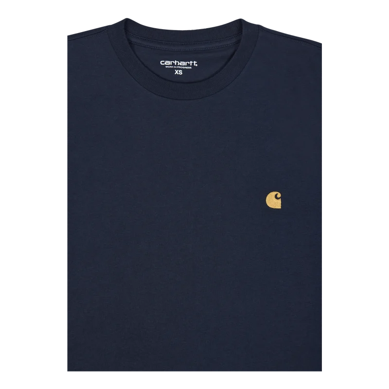 S/s Chase T-shirt 100% Cotton Dark Navy / Gold