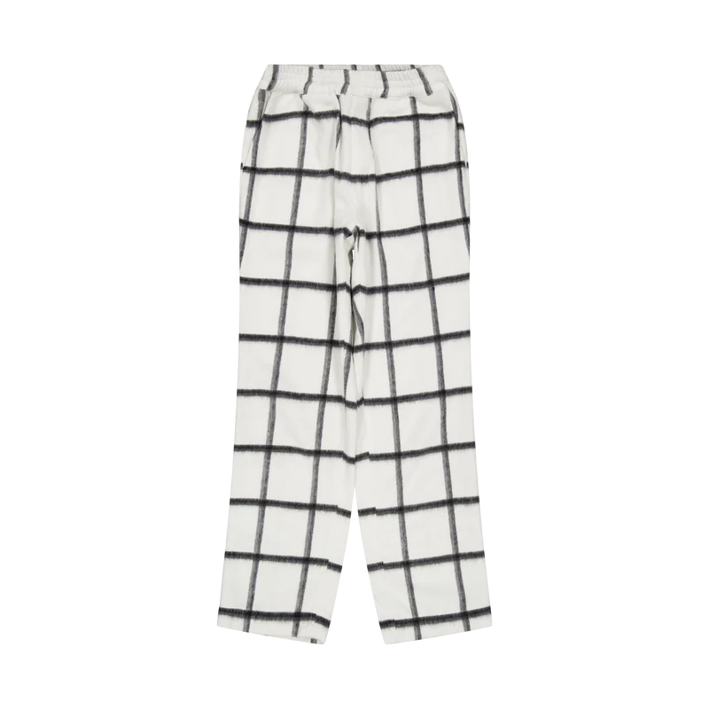 Bafaka - Plaid Trousers White Chekpattern