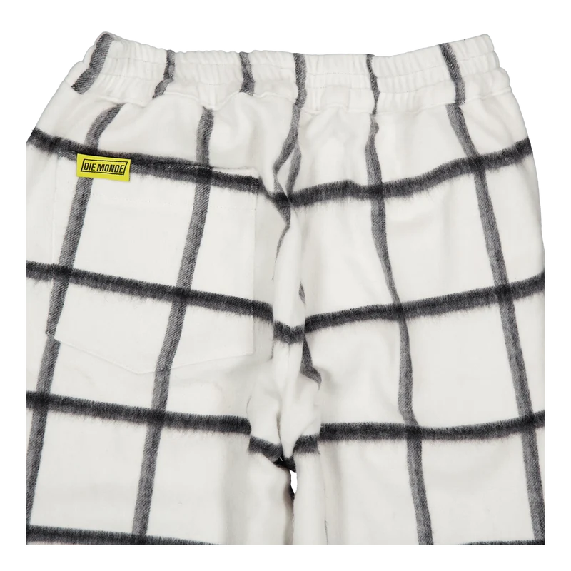 Bafaka - Plaid Trousers White Chekpattern