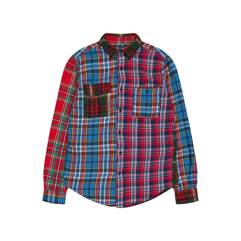 Custom Fit Patchwork Flannel Workshirt 6194 Patchwork