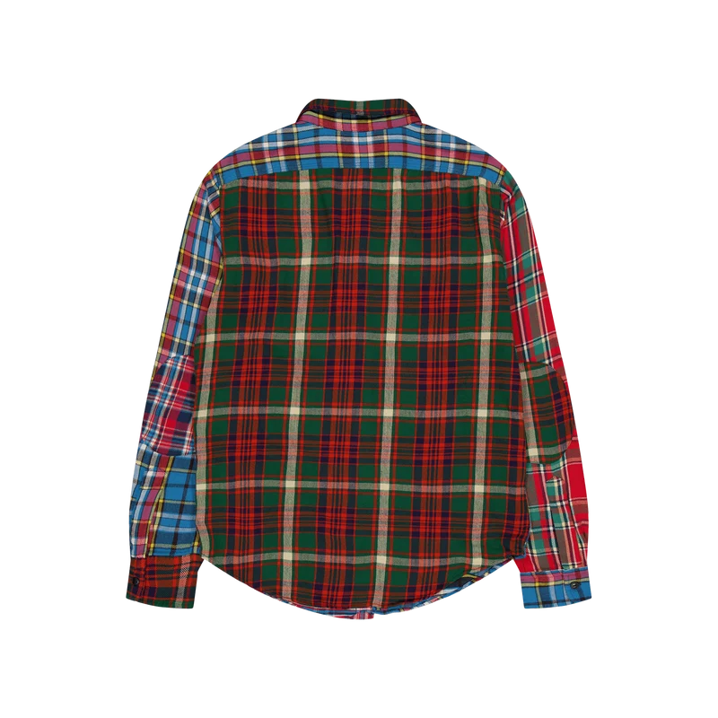 Custom Fit Patchwork Flannel Workshirt 6194 Patchwork
