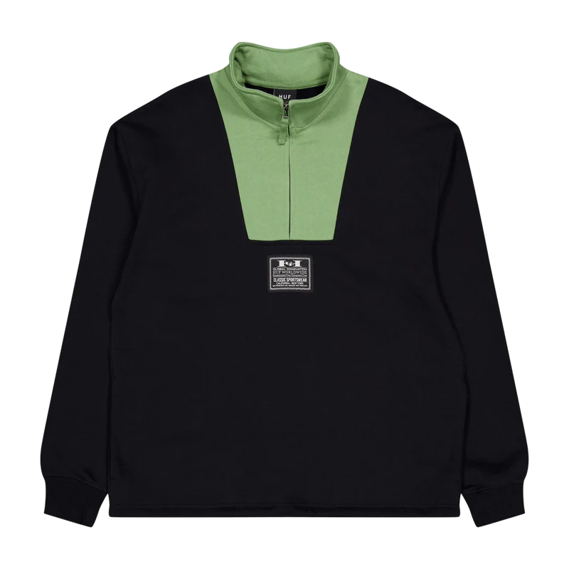 Harrison 1/4 Zip Fleece Black