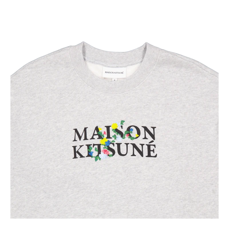 Maison Kitsune Flowers Comfort Grey Melange