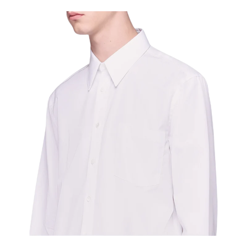 Patched Shirt White