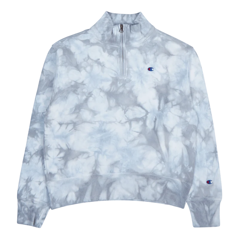 Half Zip Sweatshirt Wht