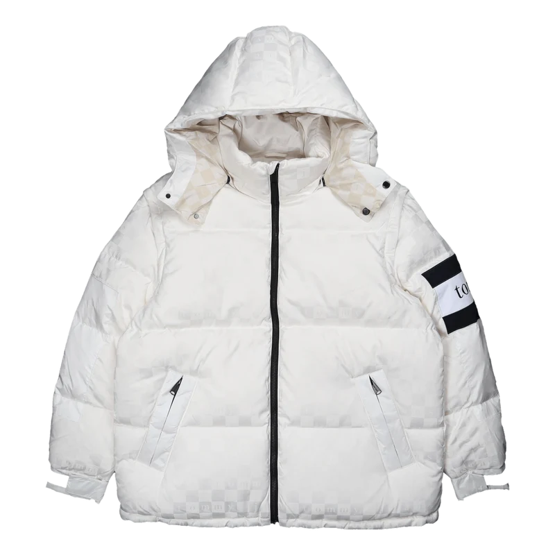 Tjcu Monogram Puffer Jacket Ancient White