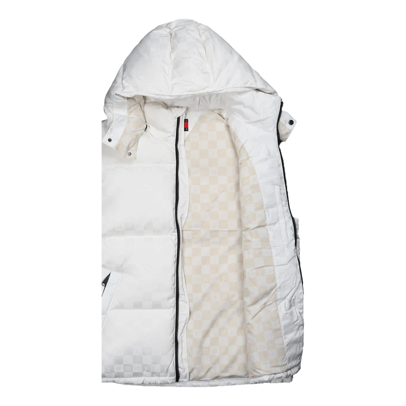 Tjcu Monogram Puffer Jacket Ancient White
