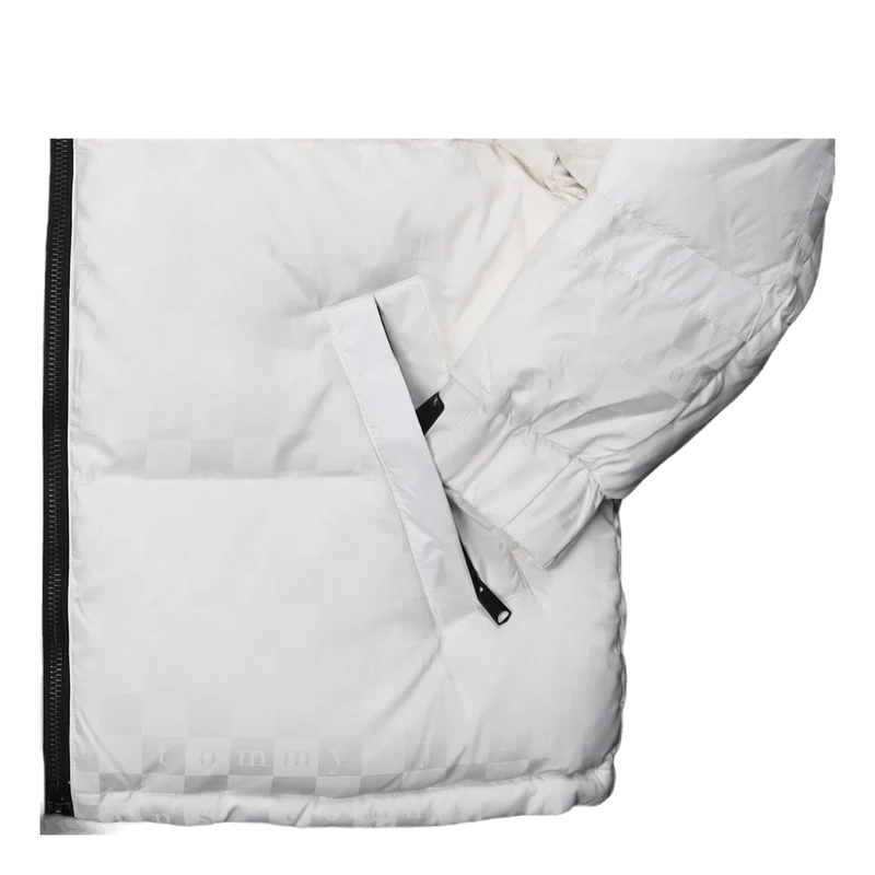 Tjcu Monogram Puffer Jacket Ancient White