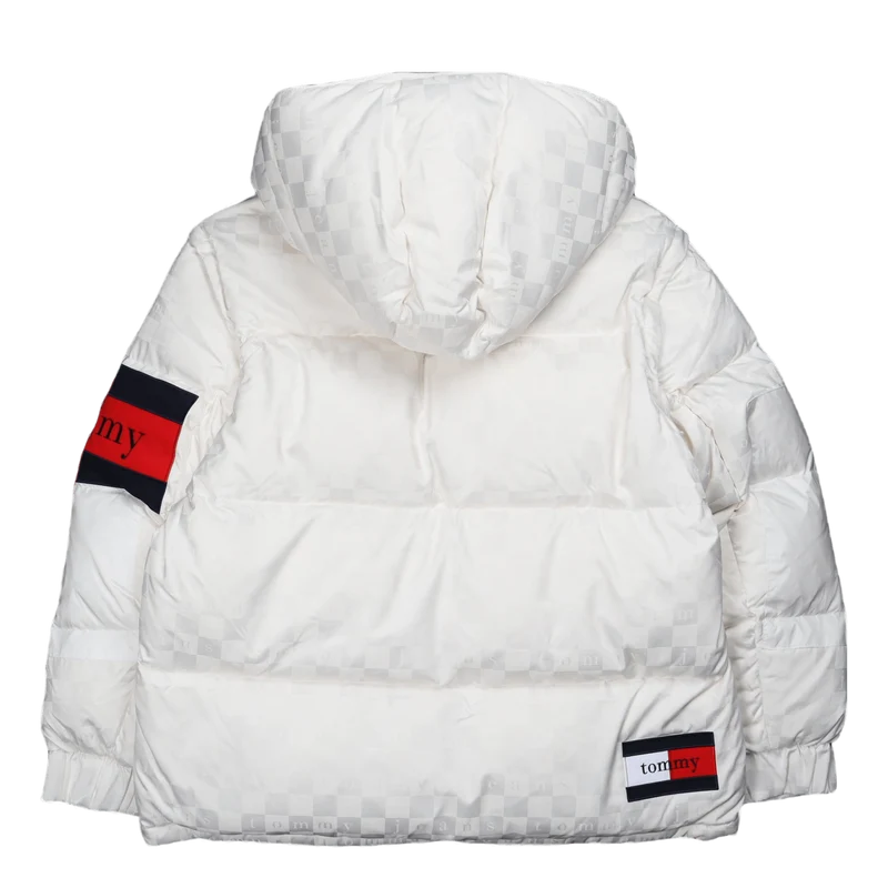 Tjcu Monogram Puffer Jacket Ancient White