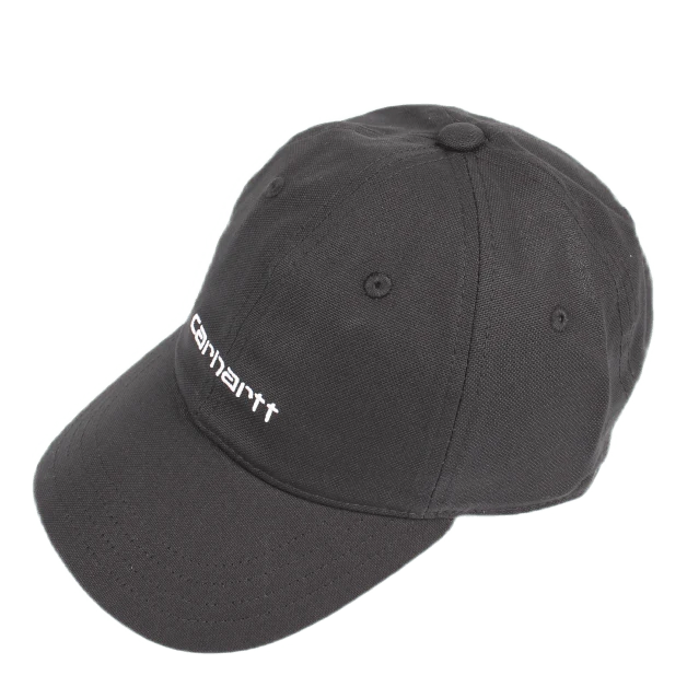 Canvas Script Cap Cotton Canva Black / White