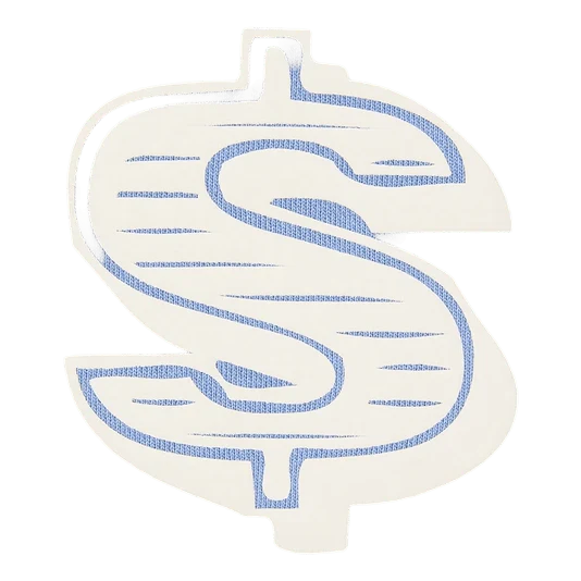Dollar Logo Crewneck Blue