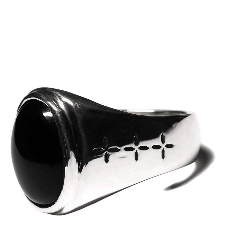 Tommy Signet Ring Silver 925/onyx