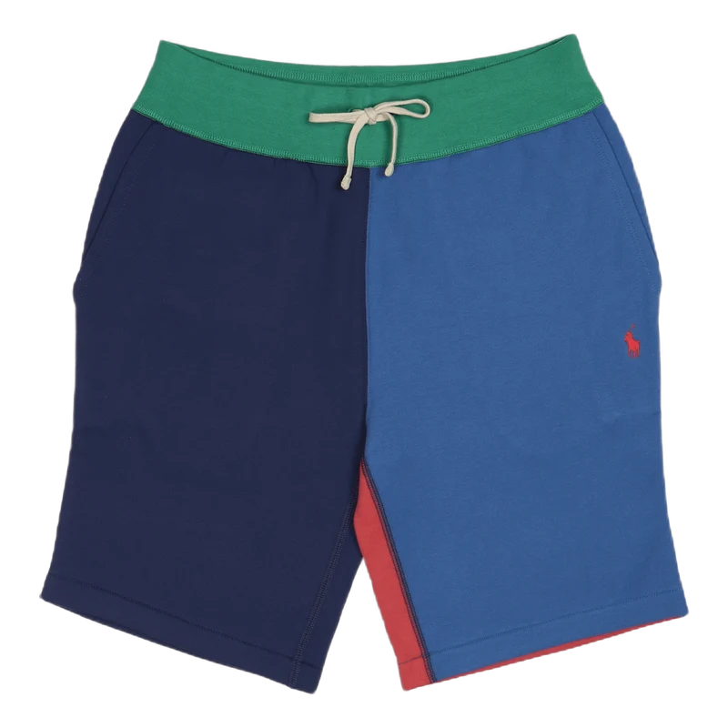 The RL Fleece Color-Blocked Short Light Navy Multi
